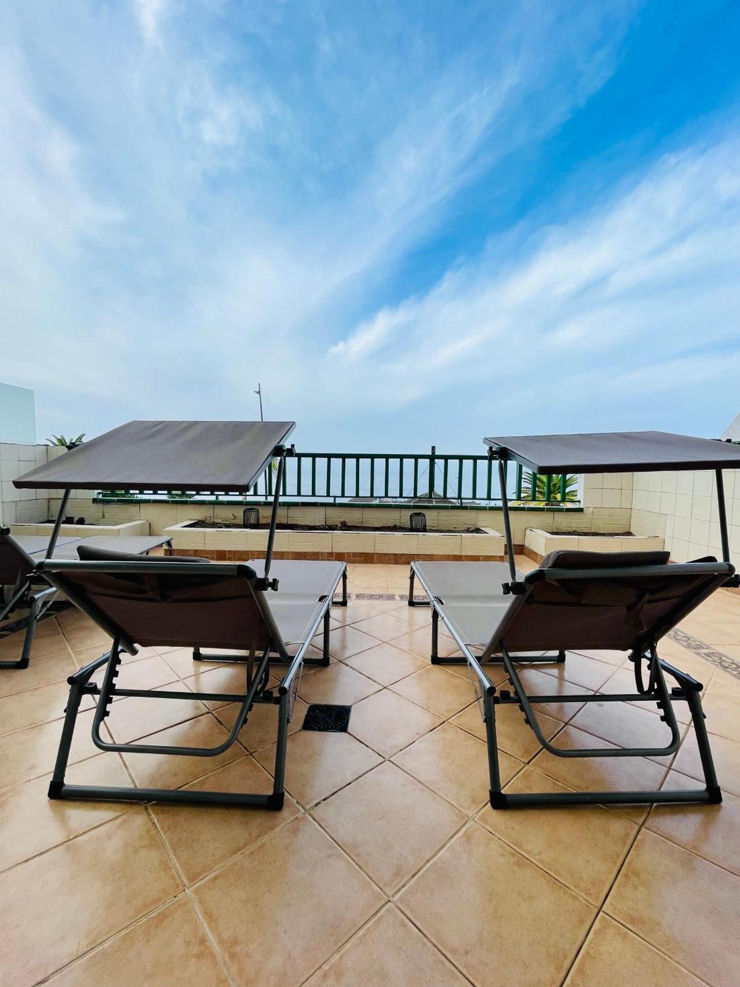 1St Line Sea View - Plaza Apartment Пуерто де Сантяго Екстериор снимка